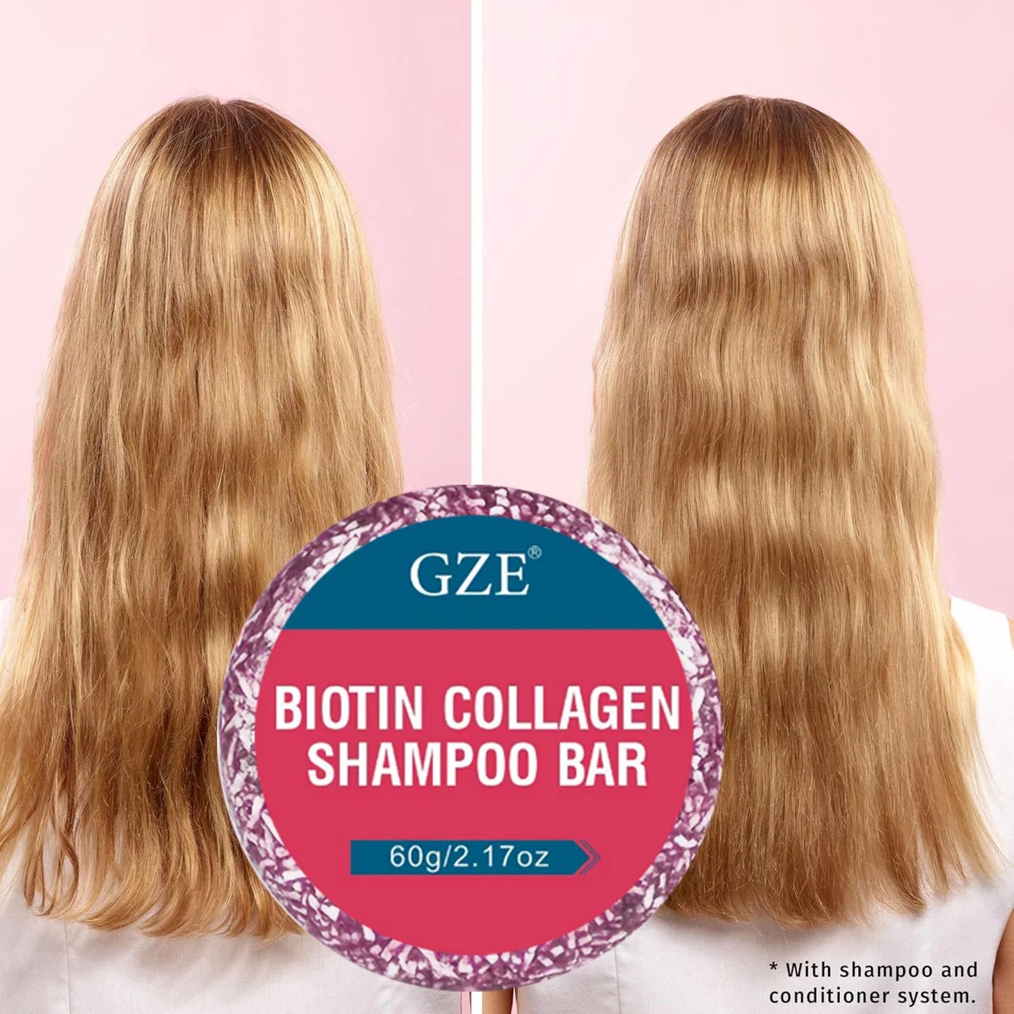 GZE Biotin Collagen Shampoo Bar – Clarifying & Strengthening