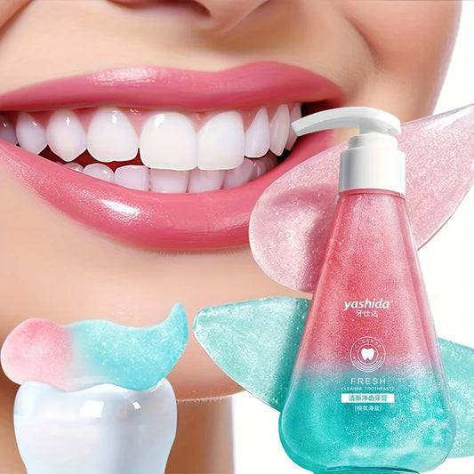 Fresh and Dazzling White Toothpaste, Fresh Breath Toothpaste, Peach Fruit Sea Salt Toothpaste 220g Peaceful Pleasures Health and Wellness