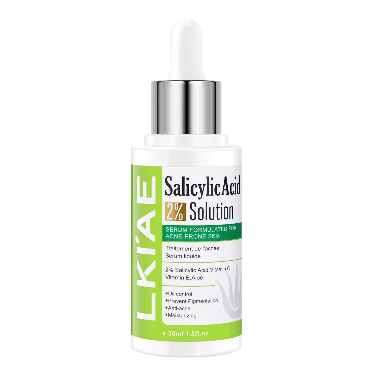 AILKE Aloe Vera Brightening Face Serum – Vitamin C & E, 50ml