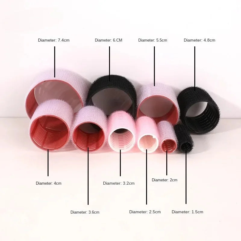 6Pcs Hair Rollers Heatless Curlers No Heat Hair Bangs Volume Salon Hairdressing Curlers Sticky Hair Styling Tool Peaceful Pleasures Health and Wellness