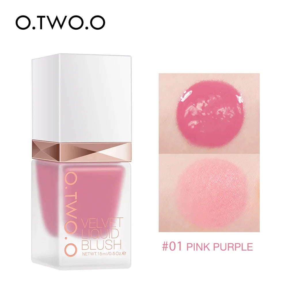 O.TWO.O Liquid Blush 4 Shades – High Pigment, Long-Lasting