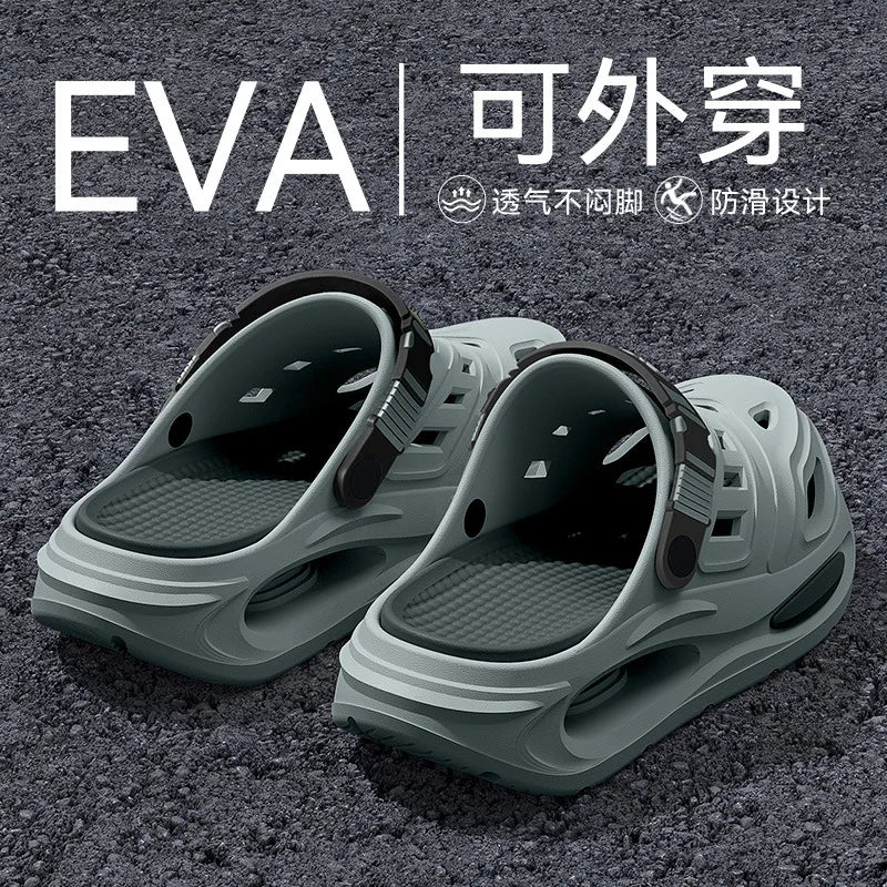 Men's Thick-Soled Anti-Slip EVA Hole Sandals | Summer Clogs