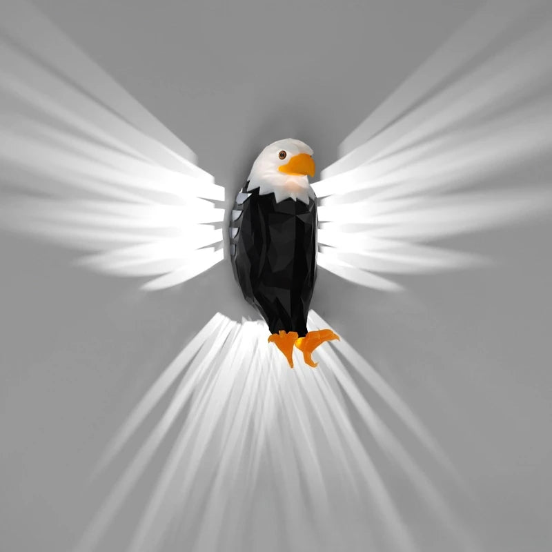 3D Black Eagle Wall Lamp – Dimmable LED Ambient Mood Light Decorative Wall Lamp Peaceful Pleasures Health and Wellness black