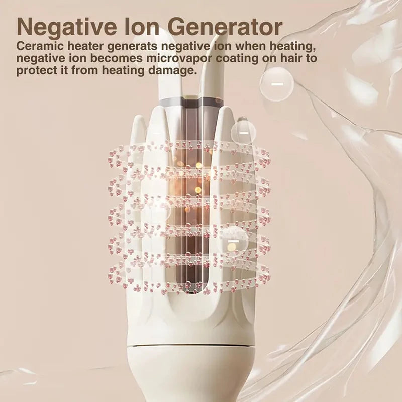 Automatic curling iron, 28 mm barrel, 4 temperature modes, negative ion generator, smart timer and sensor（U.S. Plugs） Peaceful Pleasures Health and Wellness