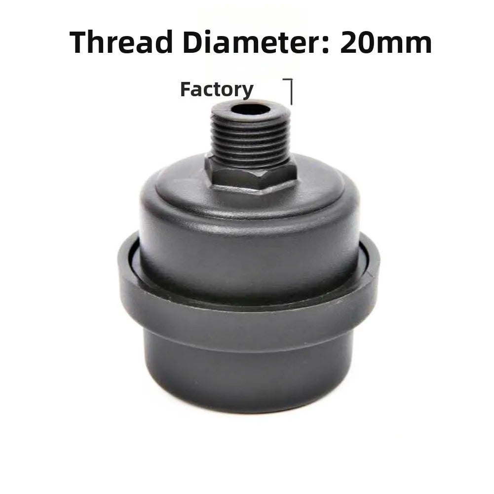 12 5 16 Metal Air Filter Oil-free Black Muffler Intake Filters Noise