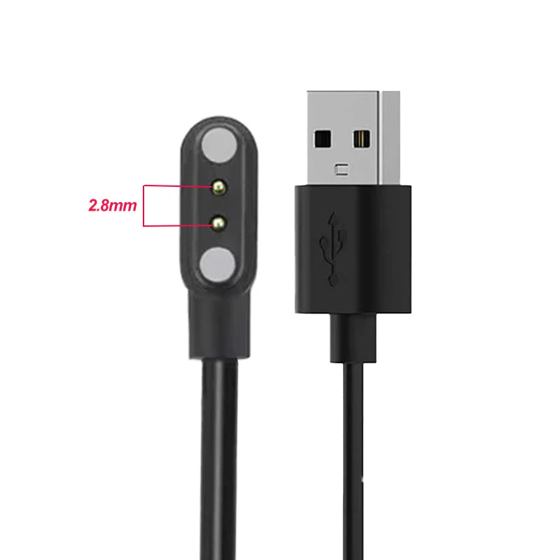 Universal Smart Watch Magnetic Suction Charging Cable 2 Pins 4 Pins Watch Charging Cable W67 N020 W26 Q020 F6 GS18 I6-C Peaceful Pleasures Health and Wellness Q020
