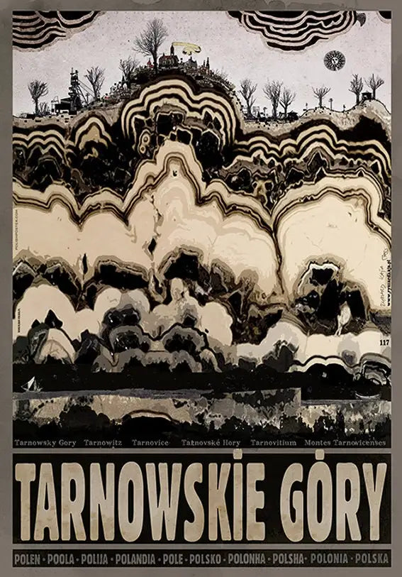 Retro Poland Podhale Kocie Góry Canvas Wall Art Print | Unframed