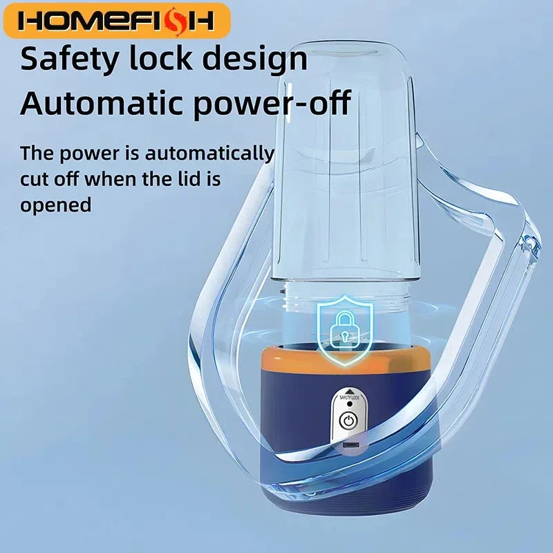 Portable USB Juicer Blender 400ml – Compact Smoothie Maker