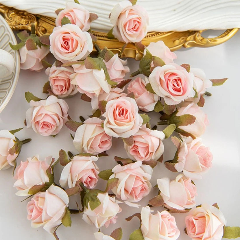 Artificial Silk Rose Flower Heads – Wedding & Party Décor