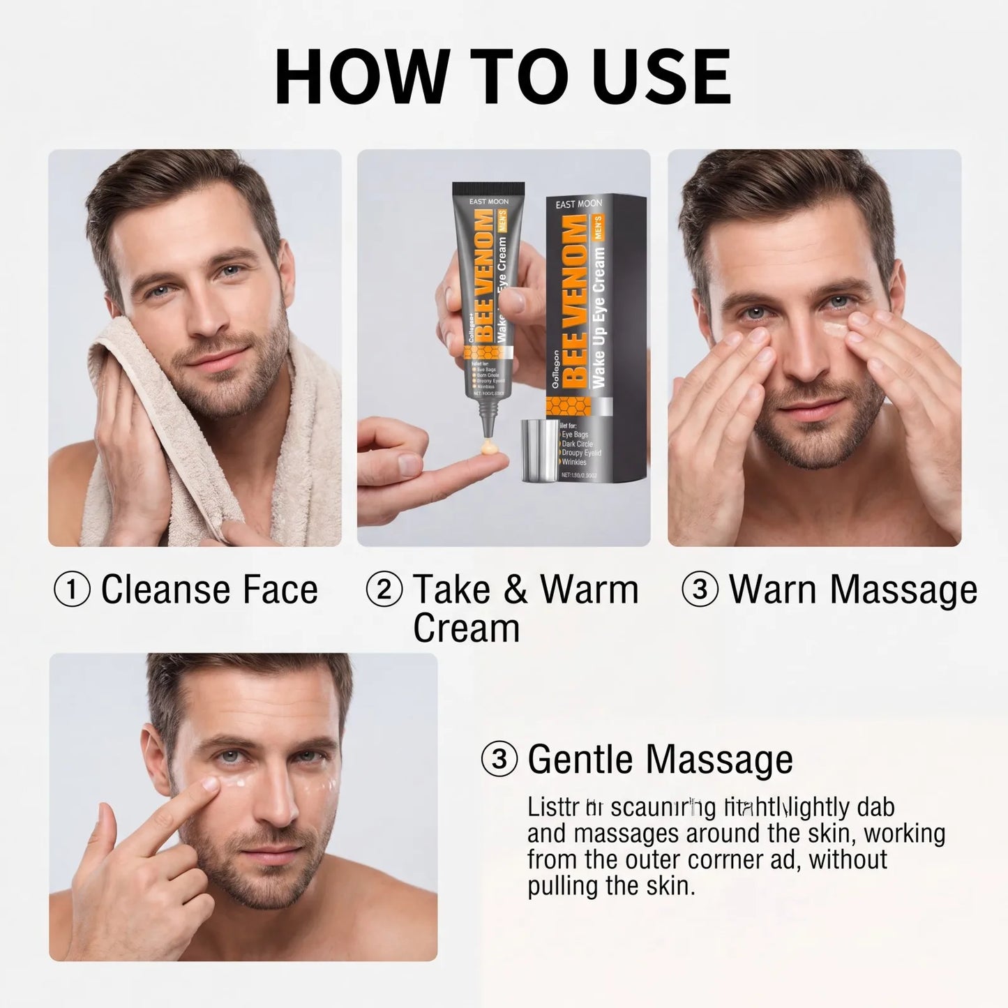 Men's Collagen Firming Eye Cream – Dark Circles & Eye Bags