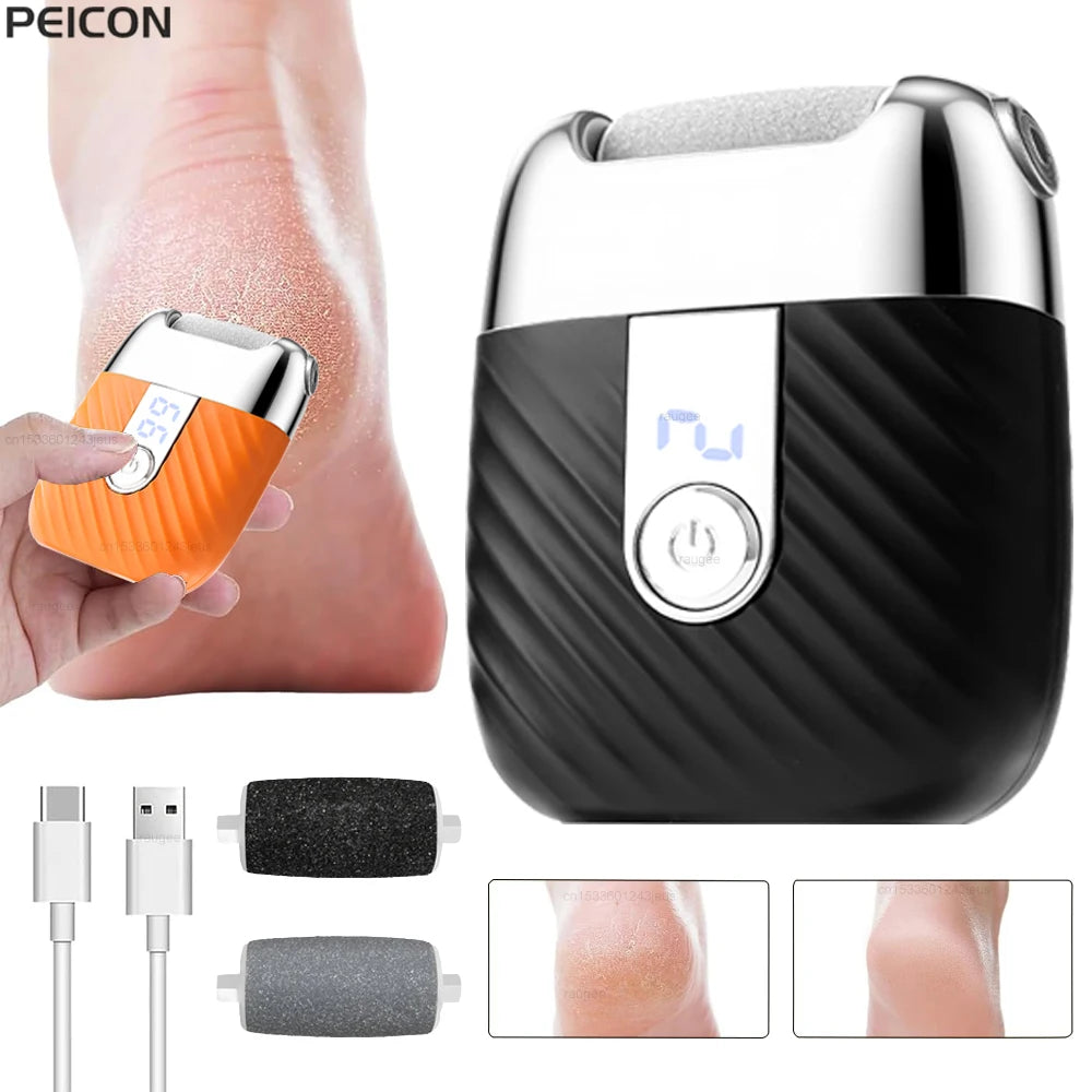 Electric Foot Grinder Portable Electric Callus Remover for Feet Foot Exfoliation Sander Rechargeable Electric Foot File Pedicure Peaceful Pleasures Health and Wellness