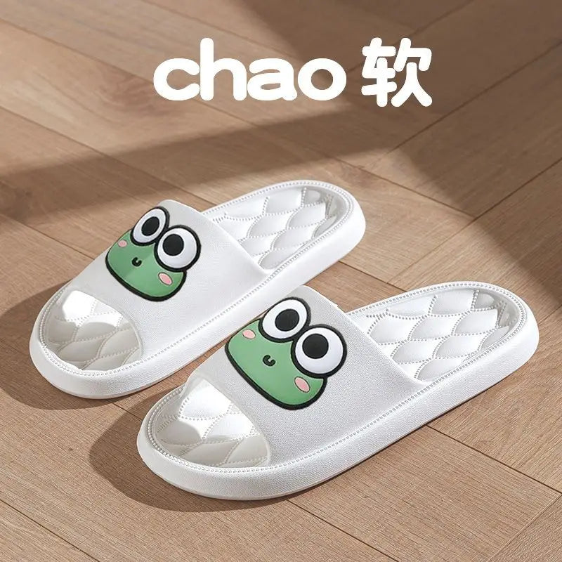 Cute Frog Anti-Slip EVA Slides | Unisex Beach & Home Slippers