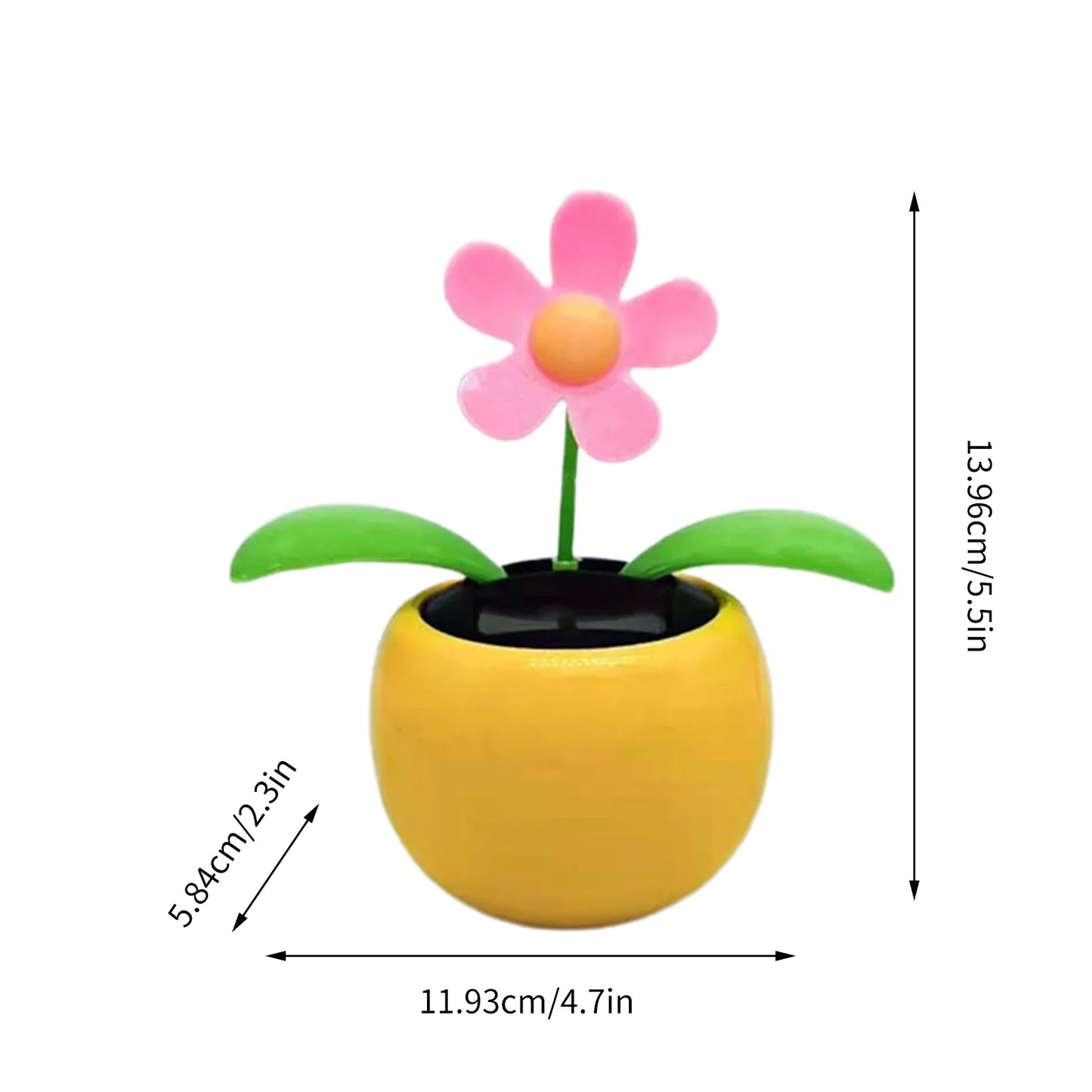 Solar Dancing Sunflower Car Dashboard Ornament | Auto Swing