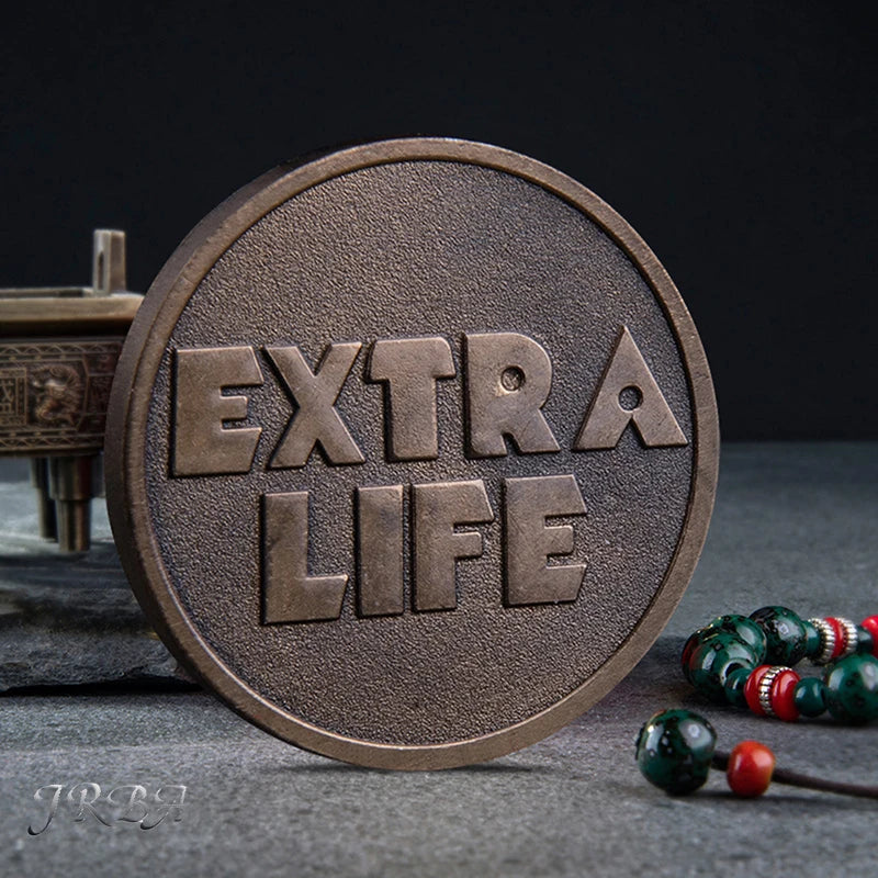 Ready Player One Extra Life Coin – Metal Cosplay Prop Coin