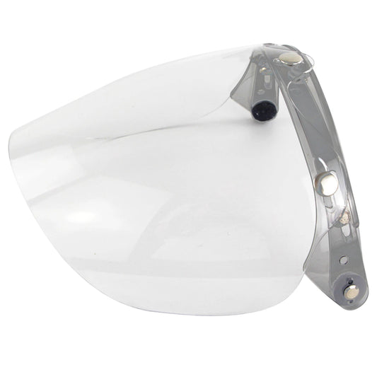 3-Snap Bubble Visor Open Face Motorcycle Helmet | Anti-UV Lens Motorcycle Helmet Visor Peaceful Pleasures Health and Wellness