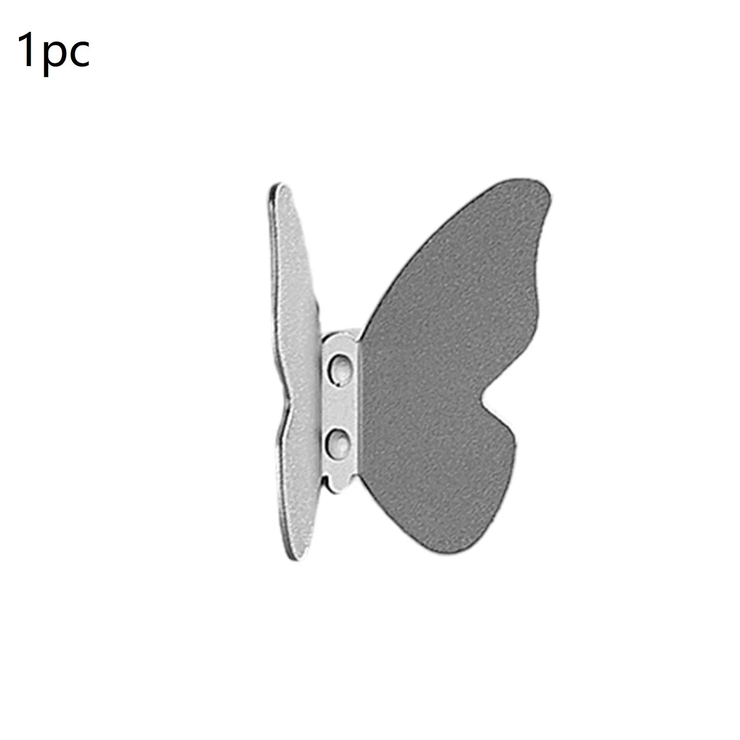 Butterfly Frosted Aluminum Wall Hook – Decorative Storage Hook
