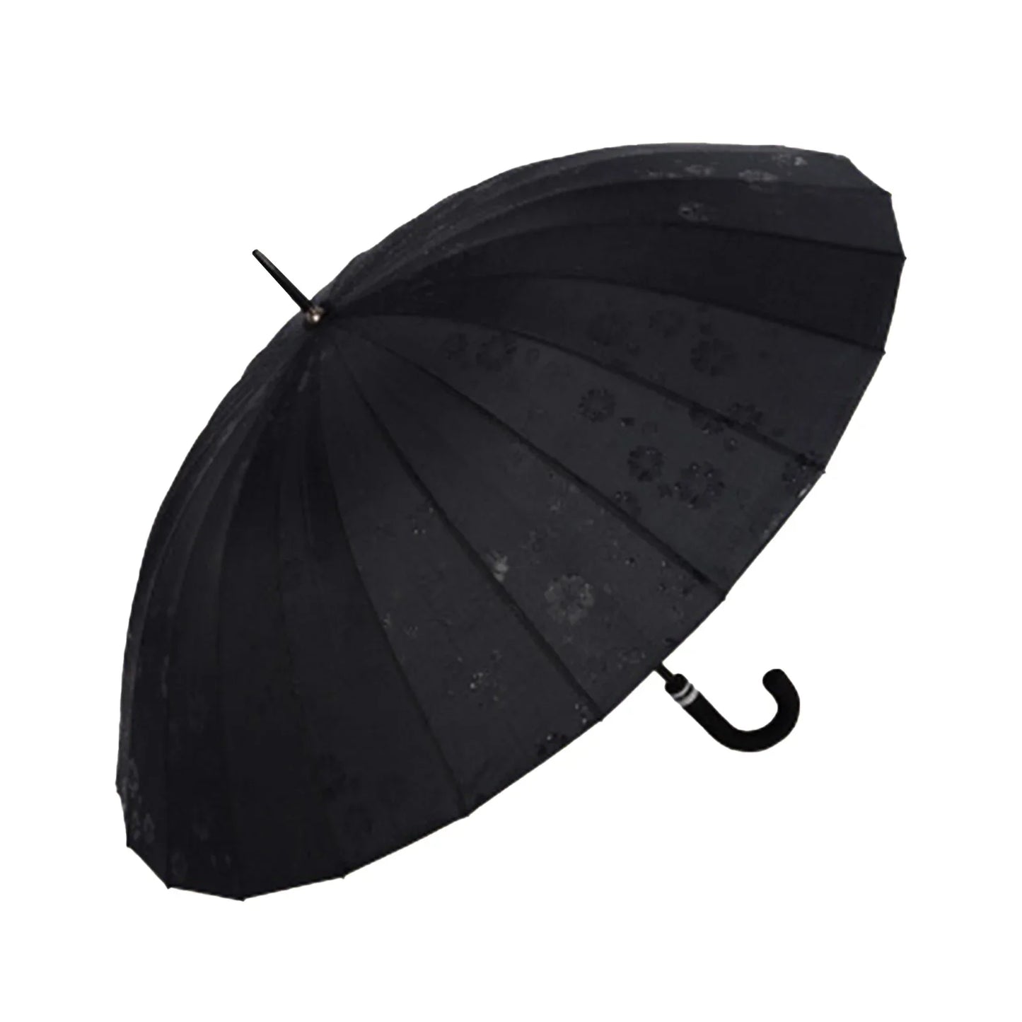 PEAKINBAGS Ultra Large 24-Rib Long Handle Retro Windproof Umbrella