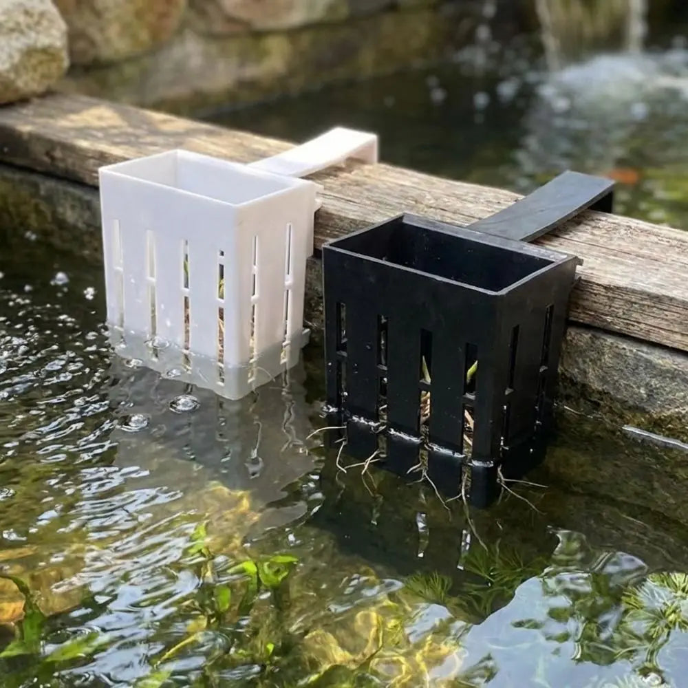 Wall-Mounted Aquarium Plant Basket | Aquatic Tank Planter 3-Pack