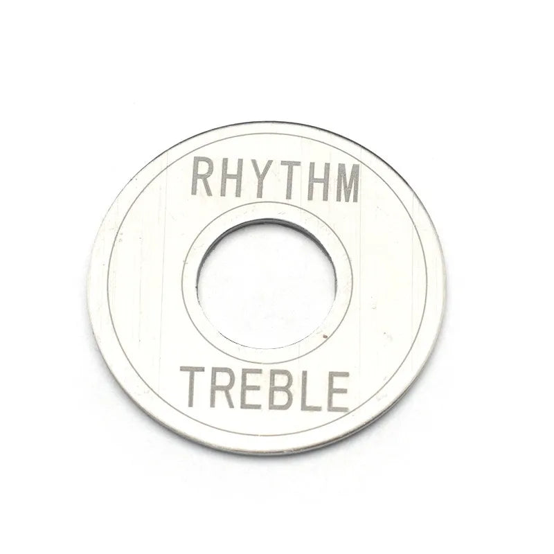 Guitar Metal Pick Switch Gasket Rhythm Treble Ring 33- Black Gold