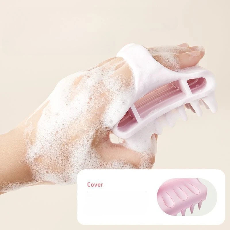 Silicone Scalp Massage Shampoo Brush & Body Comb