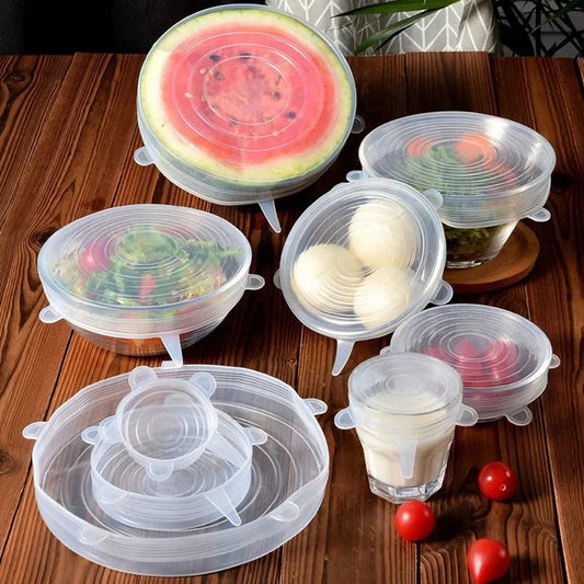 Silicone Food Cover Lids Set – Elastic Reusable Bowl & Jar Caps Silicone Food Lids Peaceful Pleasures Health and Wellness