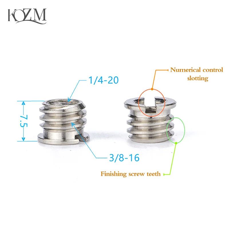 1/4 to 3/8" Camera Tripod Adapter Screw – Universal DSLR Mount