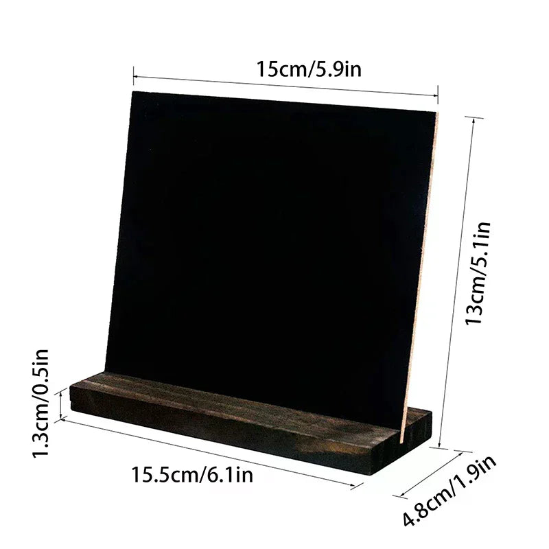 Vintage Wooden Desktop Chalkboard Sign & Message Board