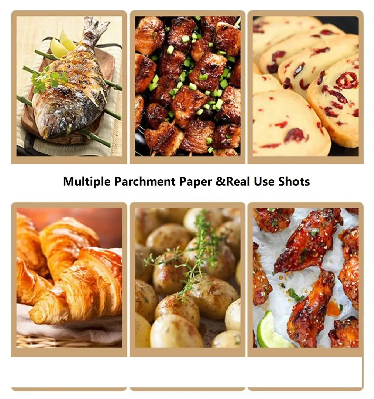 Non-Stick Precut Parchment Paper Baking Sheets Roll | Oven Safe