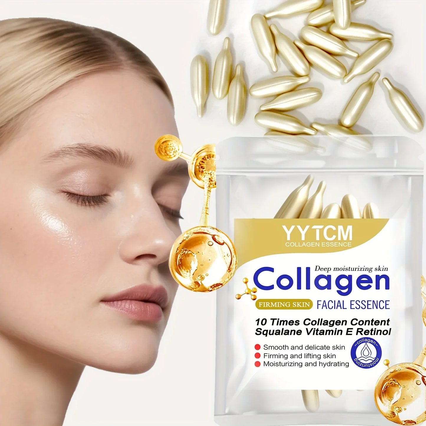 Collagen Firming Capsule Essence | Squalane, Retinol & Vitamin E