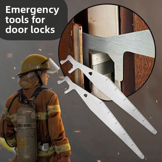1pcs Emergency Door Lock Opening Tool Professional Locksmith Tool for Emergency Access Multi-functional Lever Peaceful Pleasures Health and Wellness