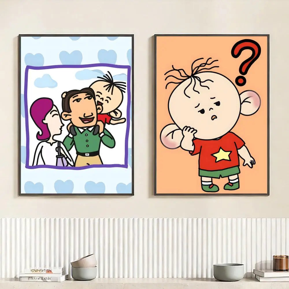 Cartoon B-Big Ear Tutu Poster HD Self Adhesive Waterproof Wall Art Ideal for Home Office Dorm Bedroom Great Gift Peaceful Pleasures Health and Wellness