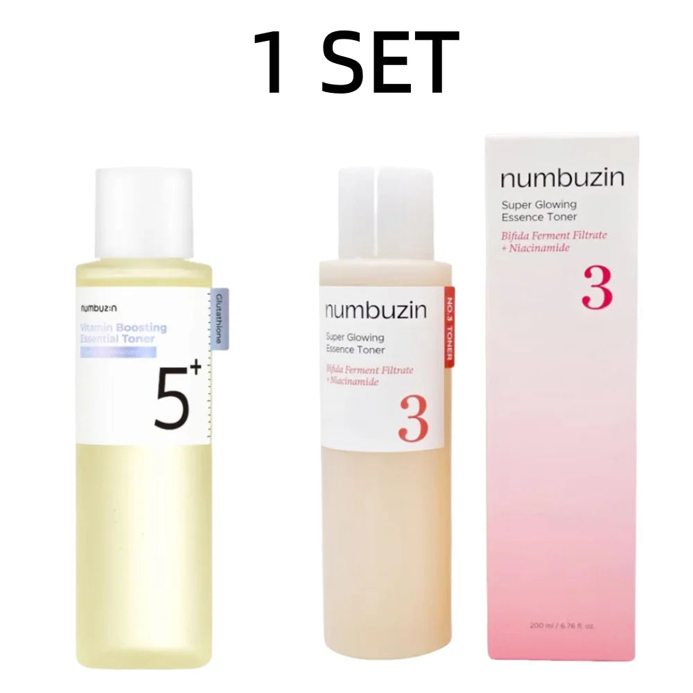 Numbuzin Toner Bundle No.3 & No.5+ Niacinamide Glutathione
