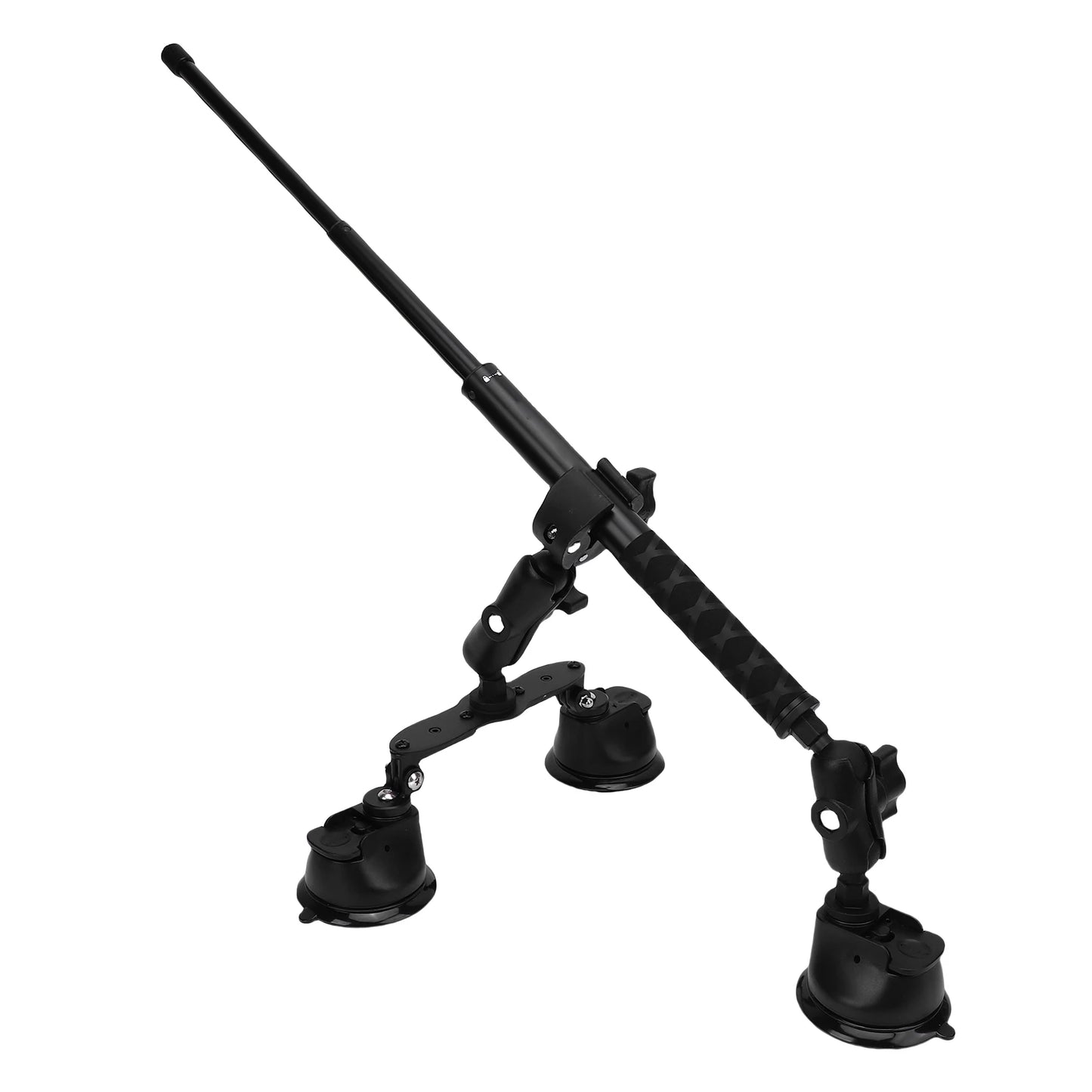 Triple Suction Cup Car Mount for Insta360 X5 X4 X3 + 45" Selfie Stick