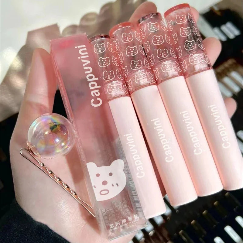 Mirror Water Lip Gloss – Cherry Pink Glass Lips Oil Tint