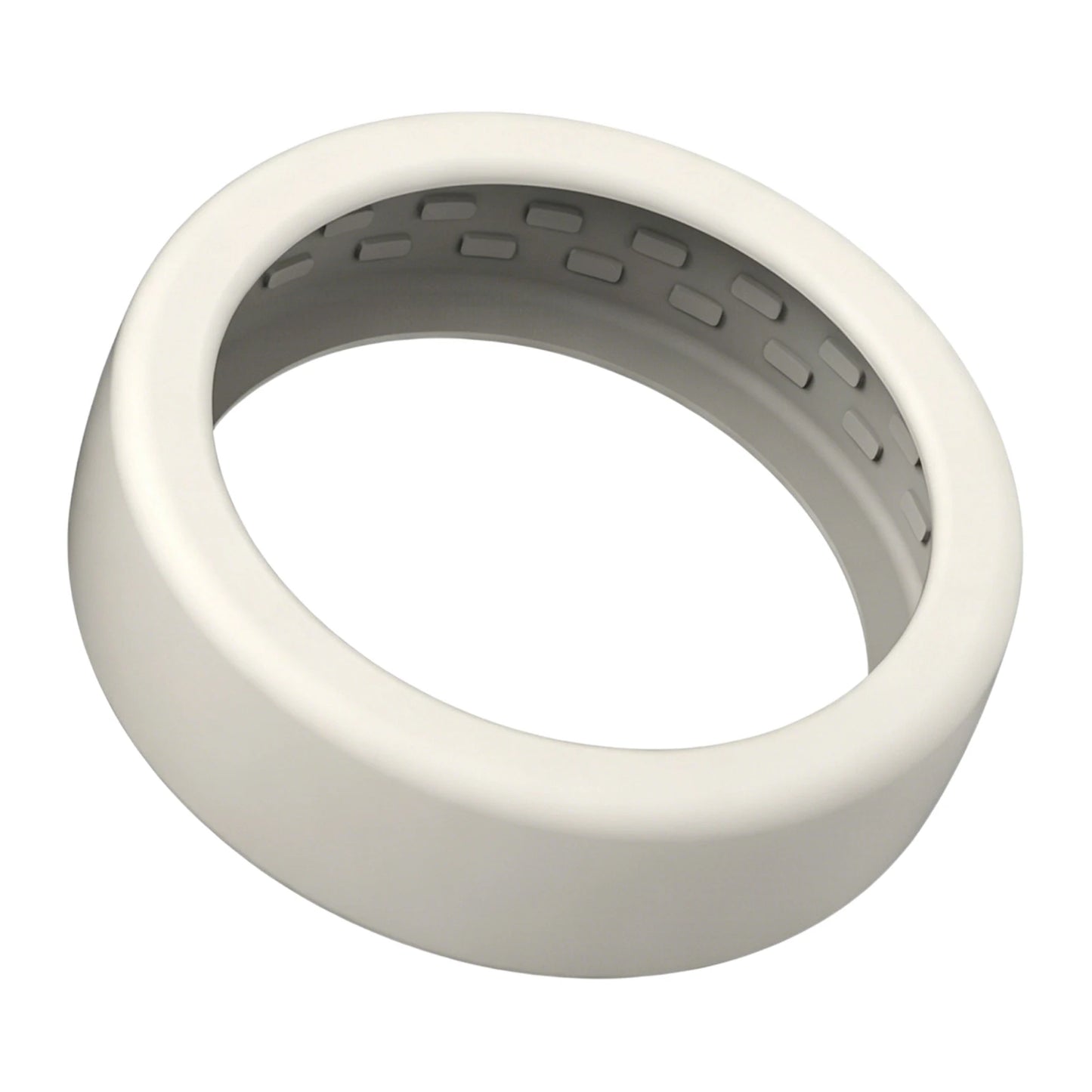 For Oura Ring 5 Scratch Proof Smart Rings Sleeve Multifunctional Shockproof Rings Bumper Covers for Daily Life Gym Workout Peaceful Pleasures Health and Wellness M White