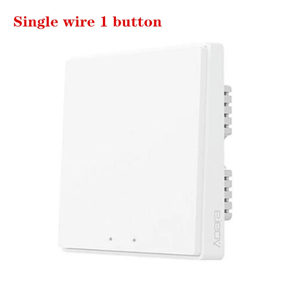 Original Aqara D1 Smart Wall Switch Zigbee Wired/Wireless Wall Switch 1/2/3 Button Switches For Mijia Mi Home APP Apple Homekit Peaceful Pleasures Health and Wellness single wire 1 button