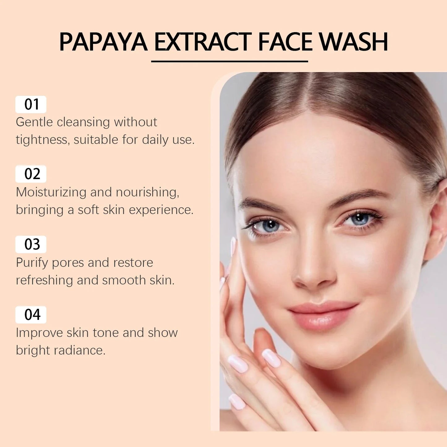 Hoygi Papaya Face Wash – Oil Control & Brightening Cleanser