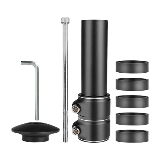 Bike Stem Riser Adjustable Aluminium Alloy Extender Handlebar Riser for Mountain/Road/City Bike, Cycling Commuting Exercise Peaceful Pleasures Health and Wellness