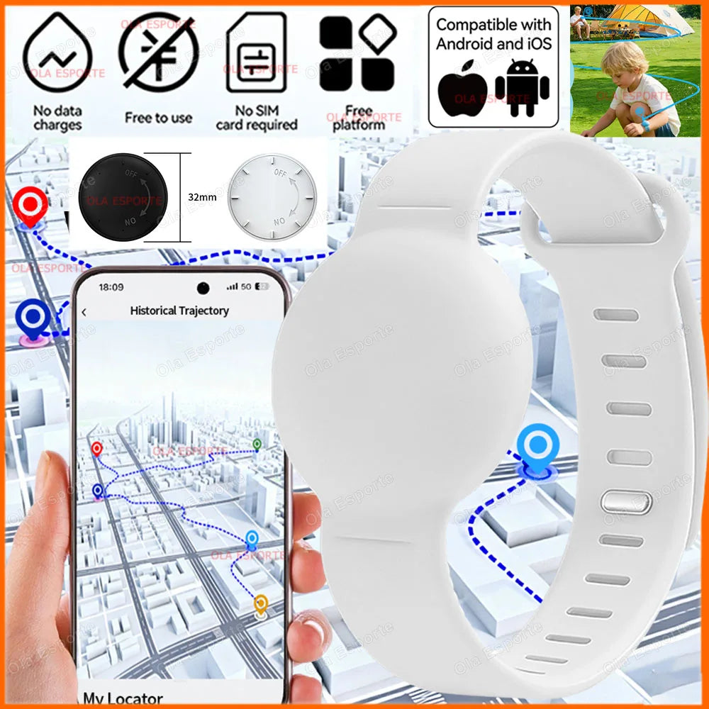 Silicone GPS Tracker Wristband | Waterproof Smart Locator Strap