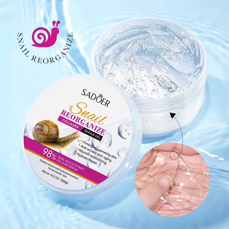 SADOER Snail Collagen Face Cream – Firming & Brightening Gel