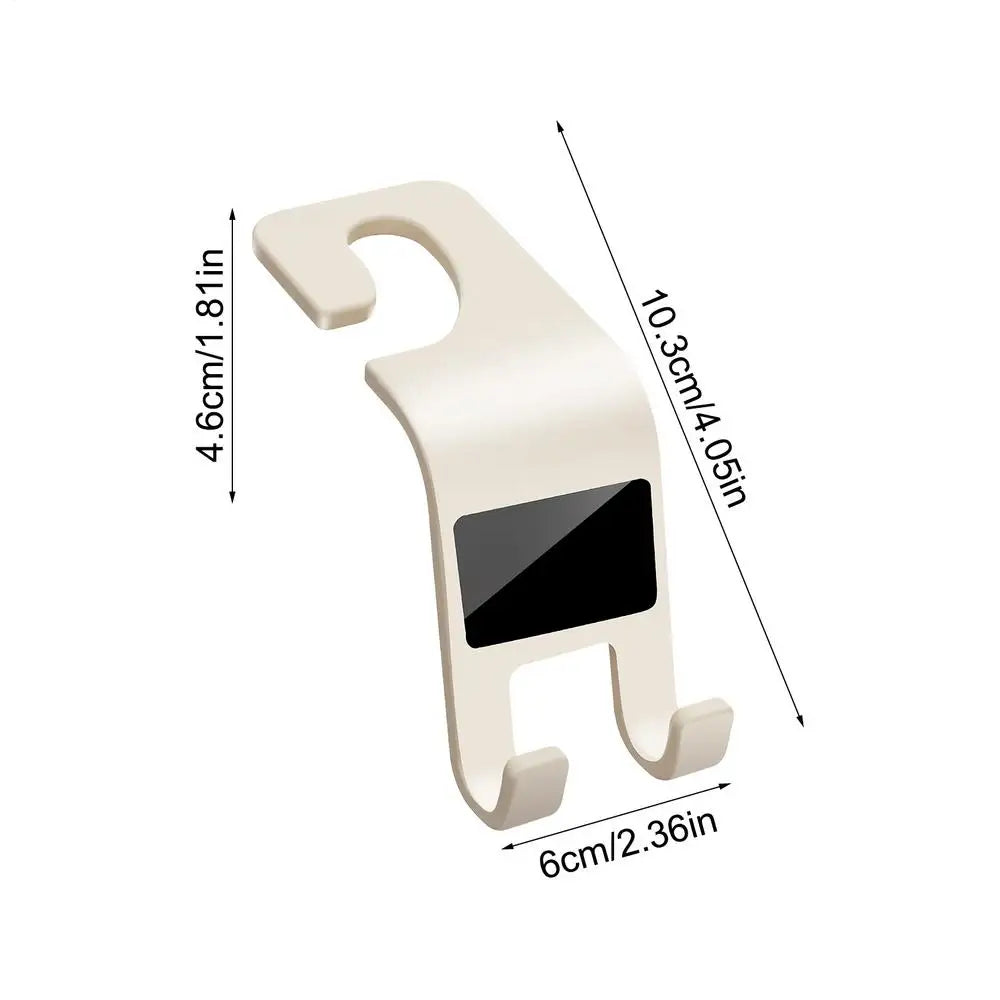 Universal Car Headrest Hook – Seat Back Bag Hanger Organizer