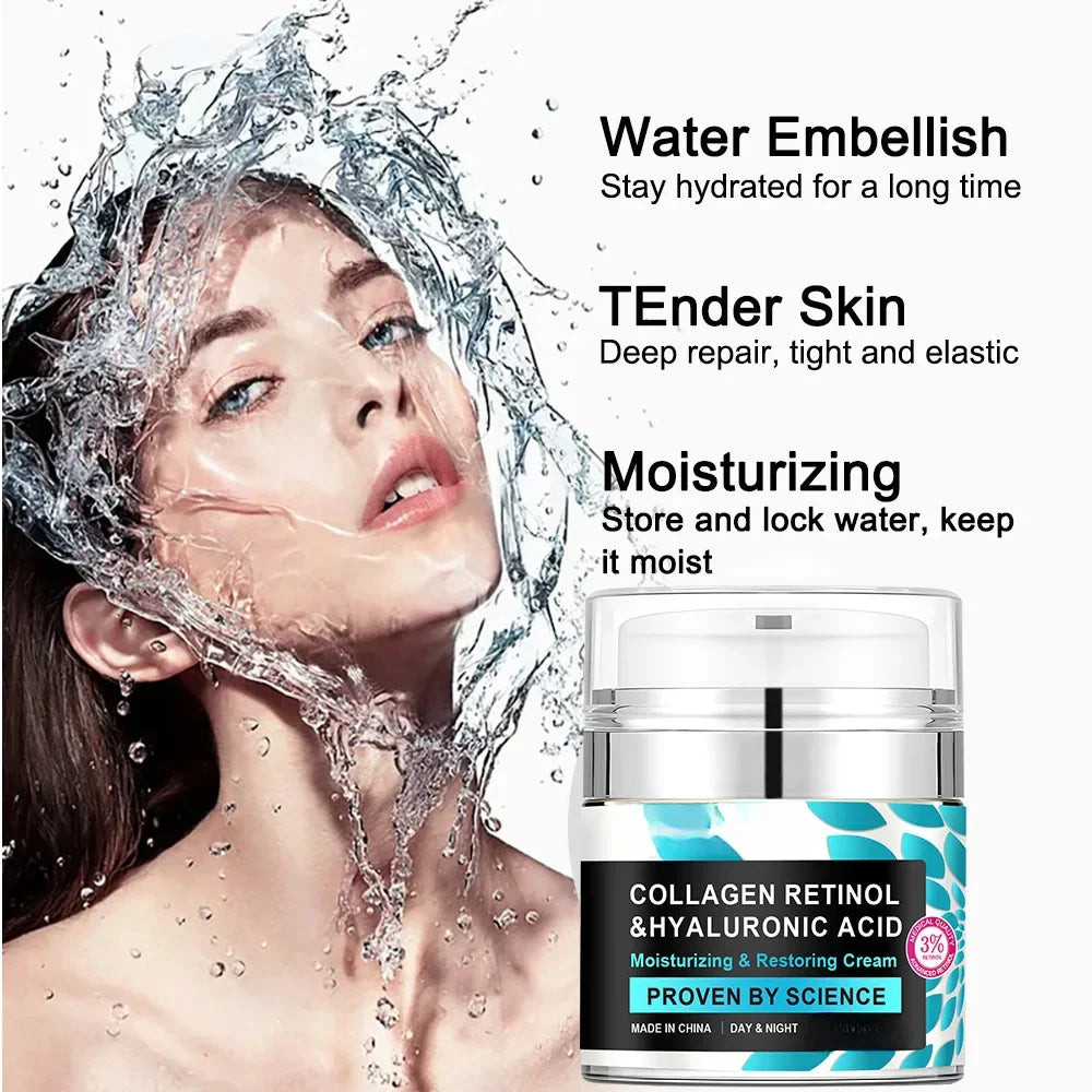 Hyaluronic Acid Retinol Face Cream – Firming & Brightening 60g