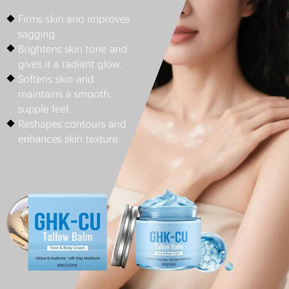GHK-Cu Copper Peptide Blue Cream | Deep Hydration & Firming