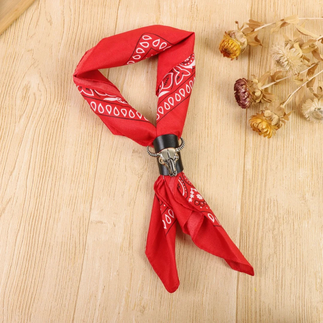 Artistic Cotton Square Scarf American Street Workwear Men's