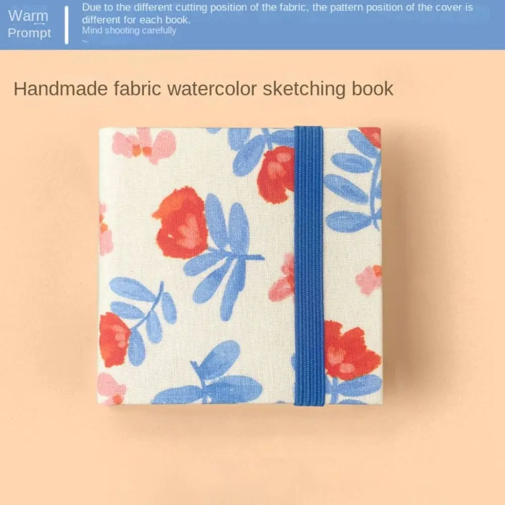 Mini Fabric Watercolor Sketchbook | 20 Sheets 300GSM Square