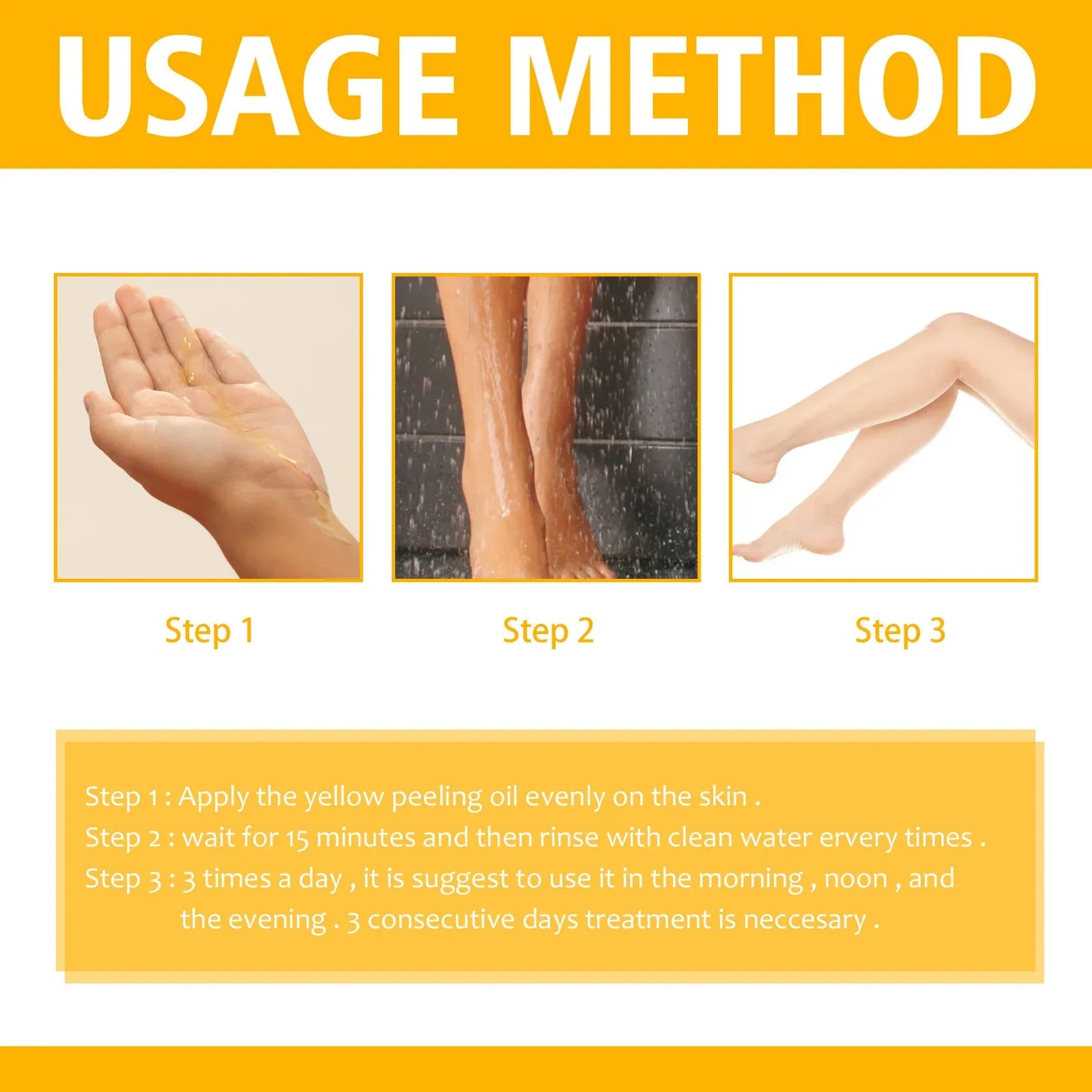 Yellow Peeling Oil – Exfoliate & Brighten Skin Tone | 30ml