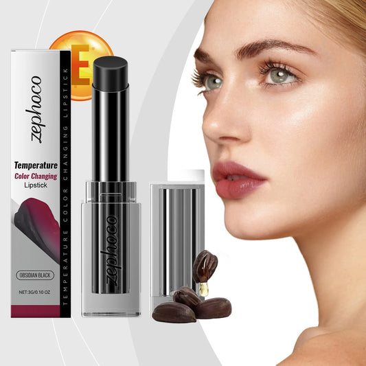 Obsidian Thermochromic Lipstick – Moisturizing & Color-Changing Thermochromic Lipstick Peaceful Pleasures Health and Wellness
