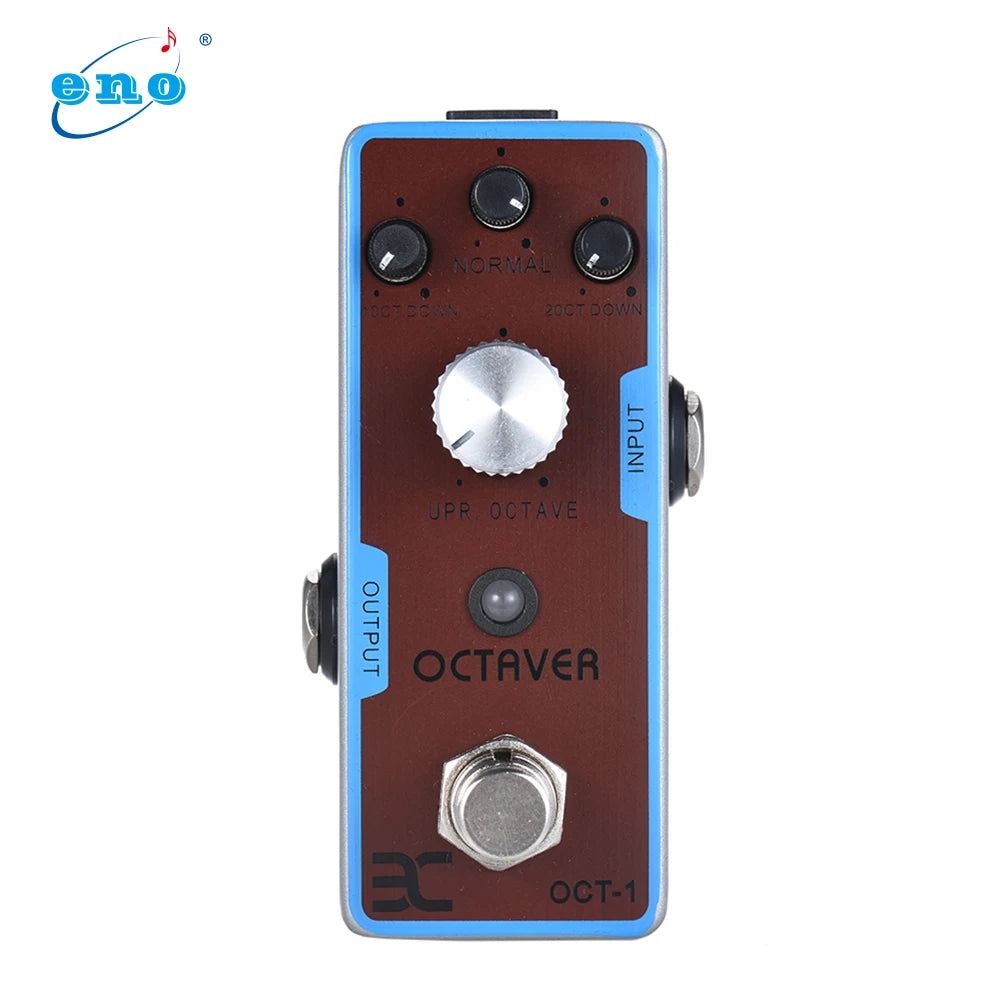 Mini Octave Guitar Effect Pedal True Bypass Full Metal Shell ENO EX