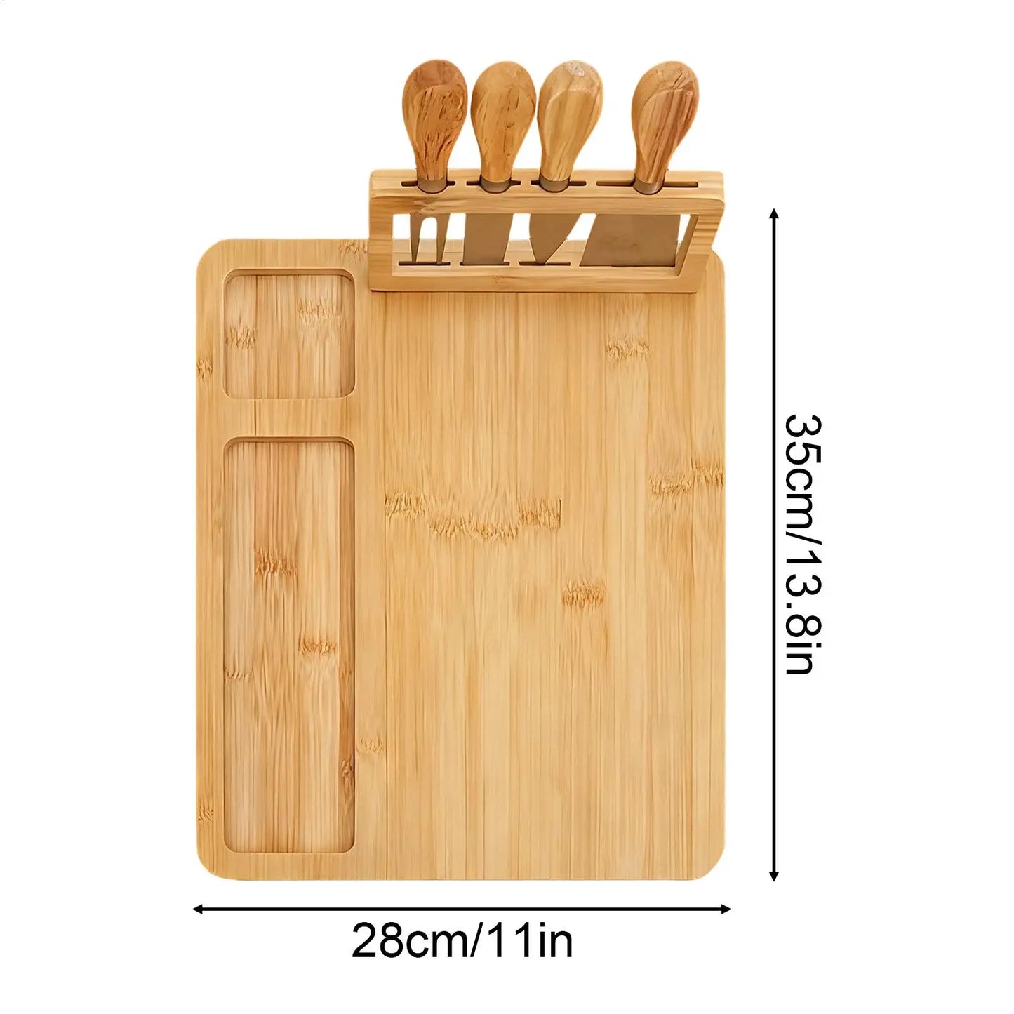Cheese Board Heat-Resistant Appetizer Platter Charcuterie Board Dessert Serving Tray For Candy Snack Dessert Fruit Indoor Peaceful Pleasures Health and Wellness