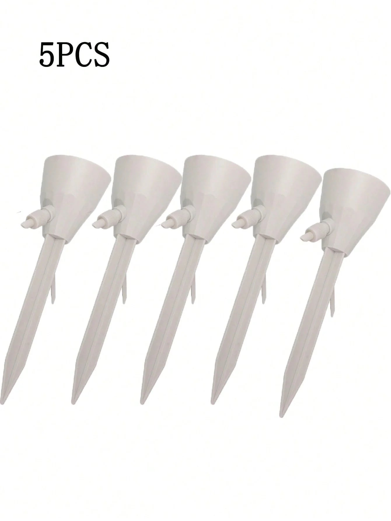 5-Pack Self Watering Drip Stakes with Adjustable Valve